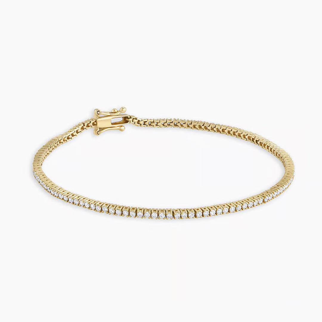 0.81 TCW Round Lab Grown Diamond Tennis Bracelet