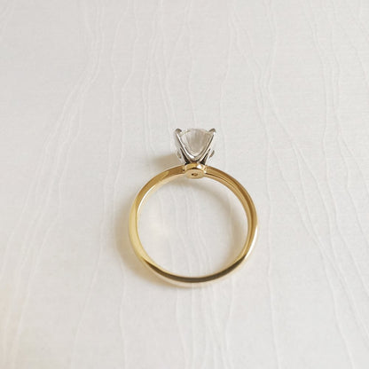 2 CT Oval Solitaire Lab Grown Diamond Engagement Ring