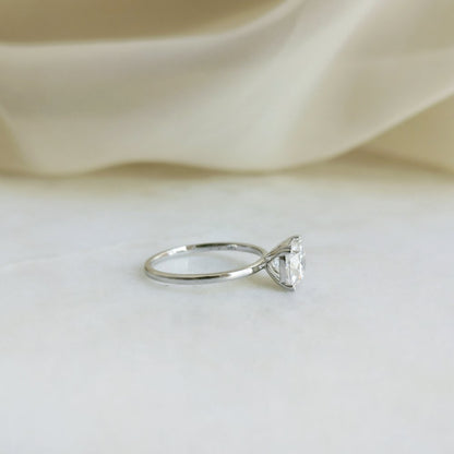 1.50 CT Cushion Solitaire Lab Grown Diamond Engagement Ring