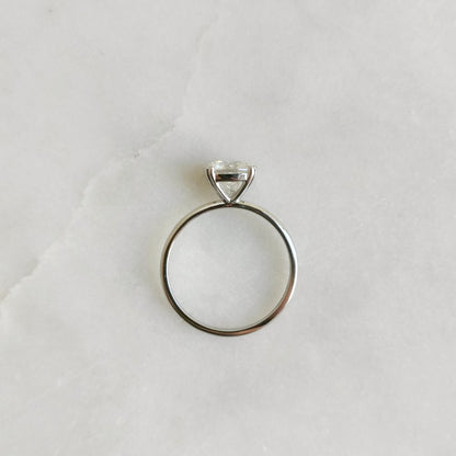1.50 CT Cushion Solitaire Lab Grown Diamond Engagement Ring