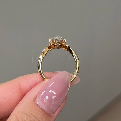 2.79 CT Marquise Solitaire Lab-Grown Diamond Engagement Ring