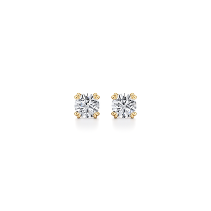 2 TCW Round Lab Grown Diamond Stud Earrings