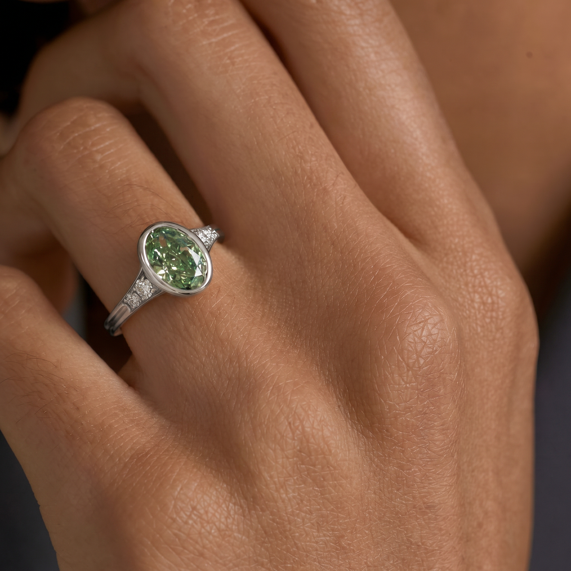 2 CT Round Halo & Pave Lab Grown Diamond Engagement Ring