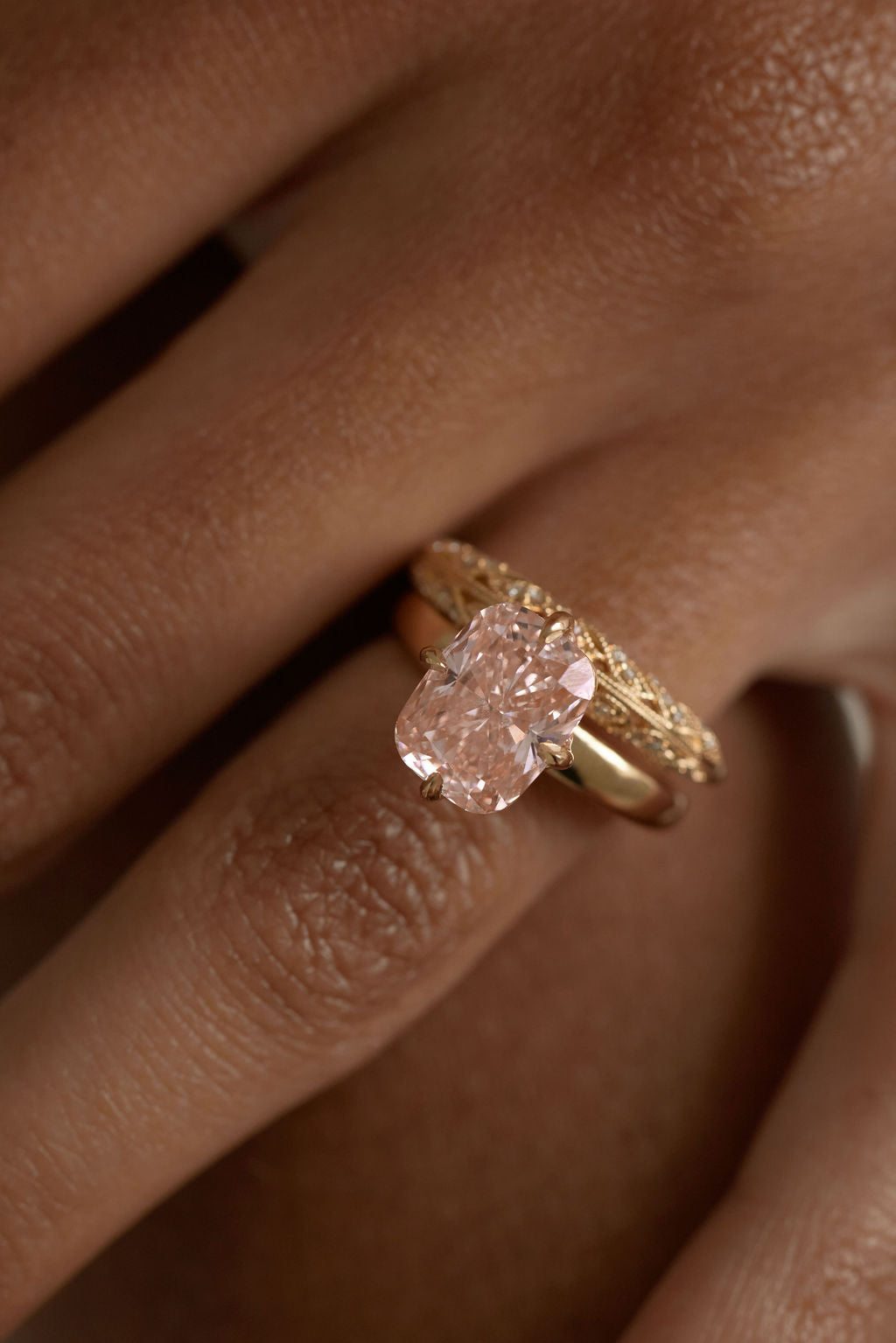 2 CT Round Halo & Pave Lab Grown Diamond Engagement Ring