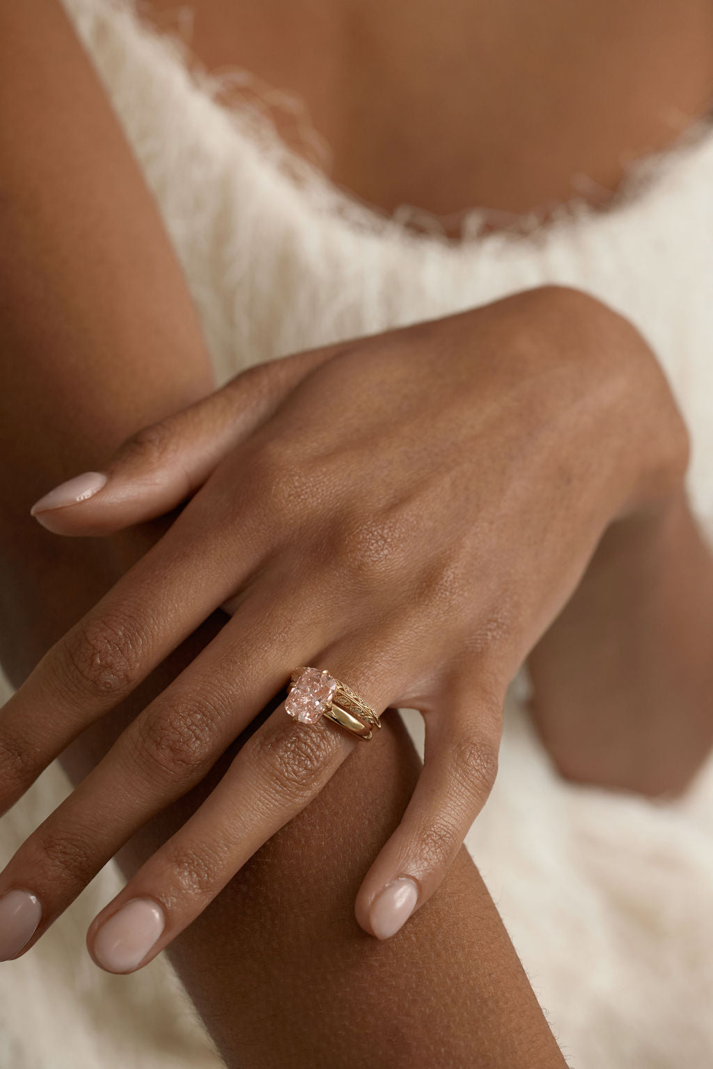 2 CT Round Halo & Pave Lab Grown Diamond Engagement Ring
