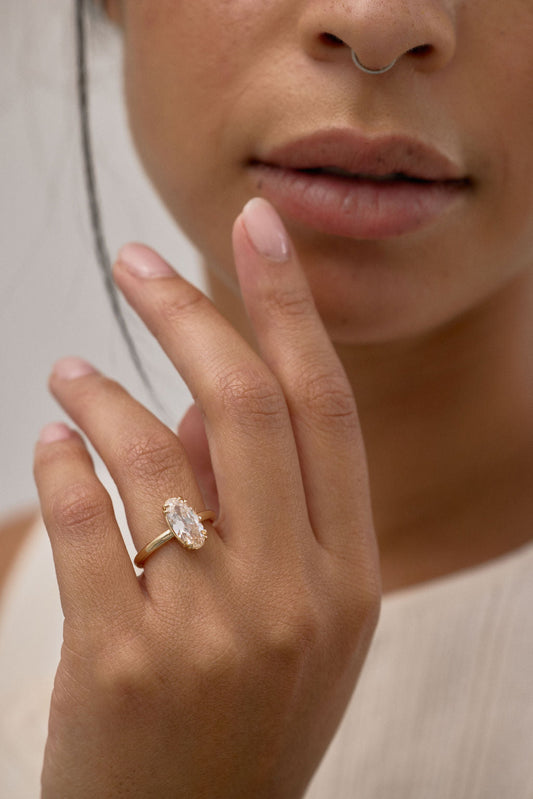 2 CT Round Halo & Pave Lab Grown Diamond Engagement Ring