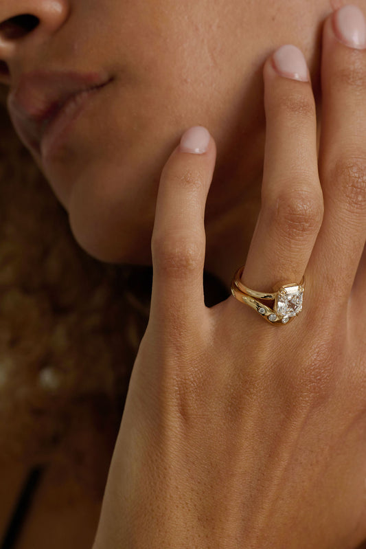 2 CT Round Halo & Pave Lab Grown Diamond Engagement Ring