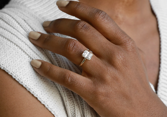 2 CT Round Halo & Pave Lab Grown Diamond Engagement Ring