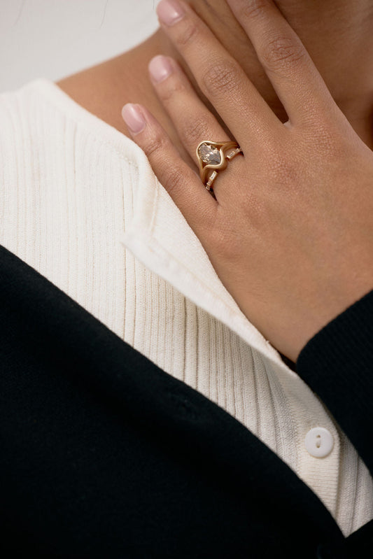 2 CT Round Halo & Pave Lab Grown Diamond Engagement Ring
