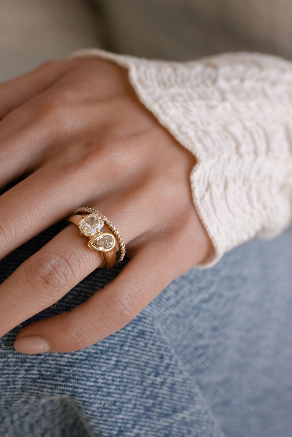2 CT Round Halo & Pave Lab Grown Diamond Engagement Ring