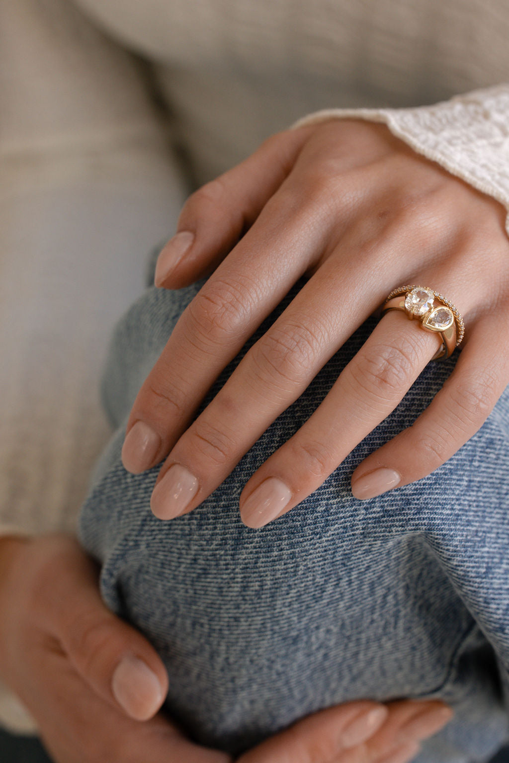2 CT Round Halo & Pave Lab Grown Diamond Engagement Ring
