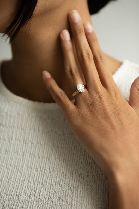 2 CT Round Halo & Pave Lab Grown Diamond Engagement Ring