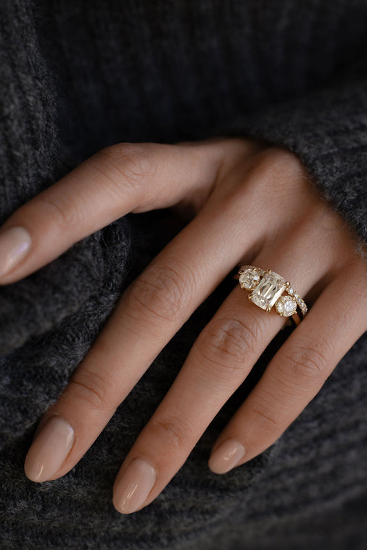 2 CT Round Halo & Pave Lab Grown Diamond Engagement Ring