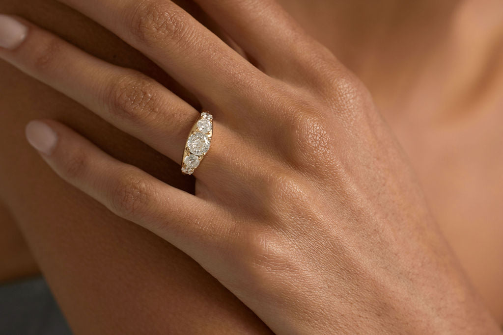 2 CT Round Halo & Pave Lab Grown Diamond Engagement Ring
