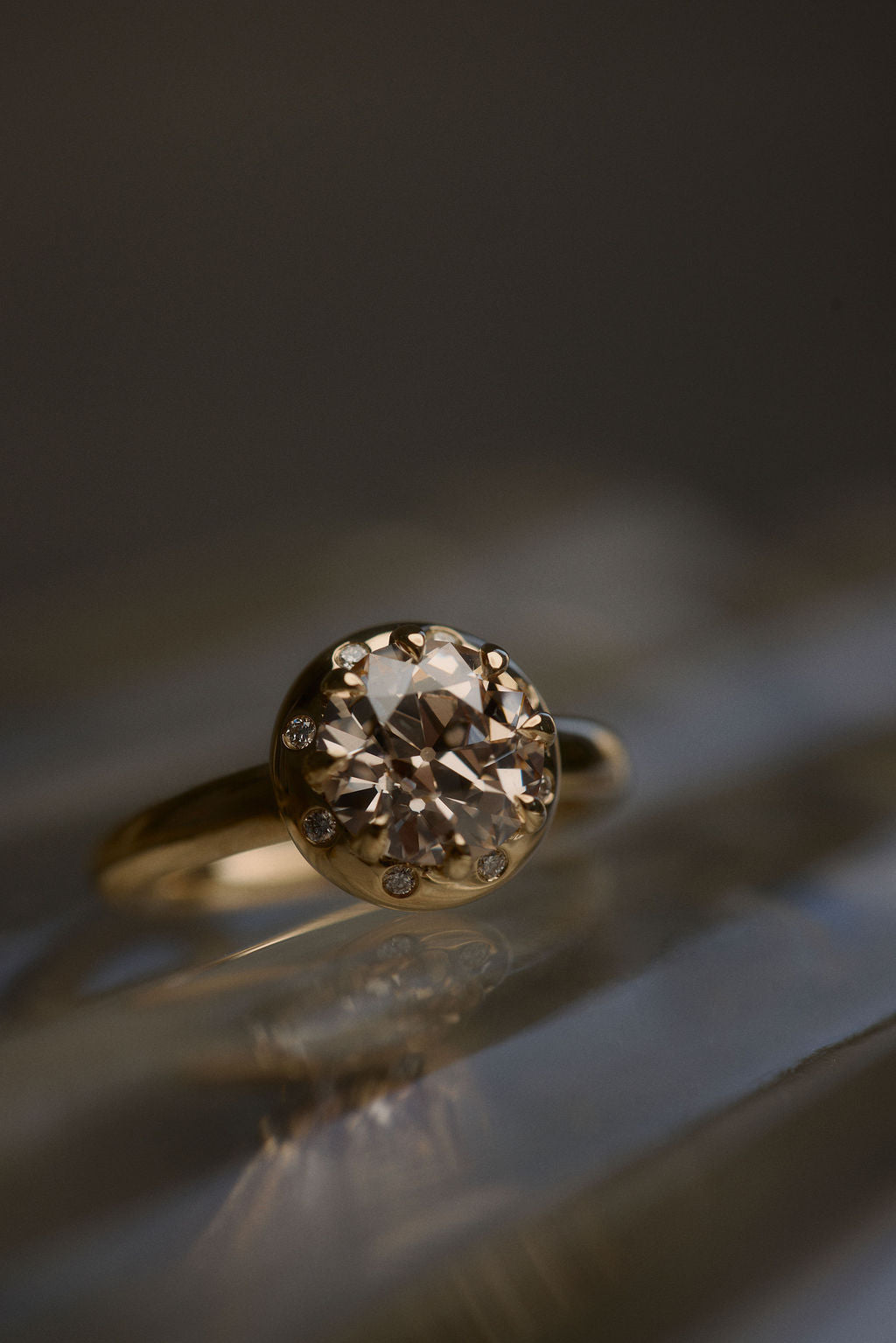 2 CT Round Halo & Pave Lab Grown Diamond Engagement Ring