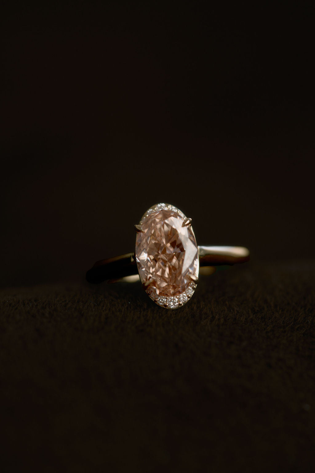 2 CT Round Halo & Pave Lab Grown Diamond Engagement Ring