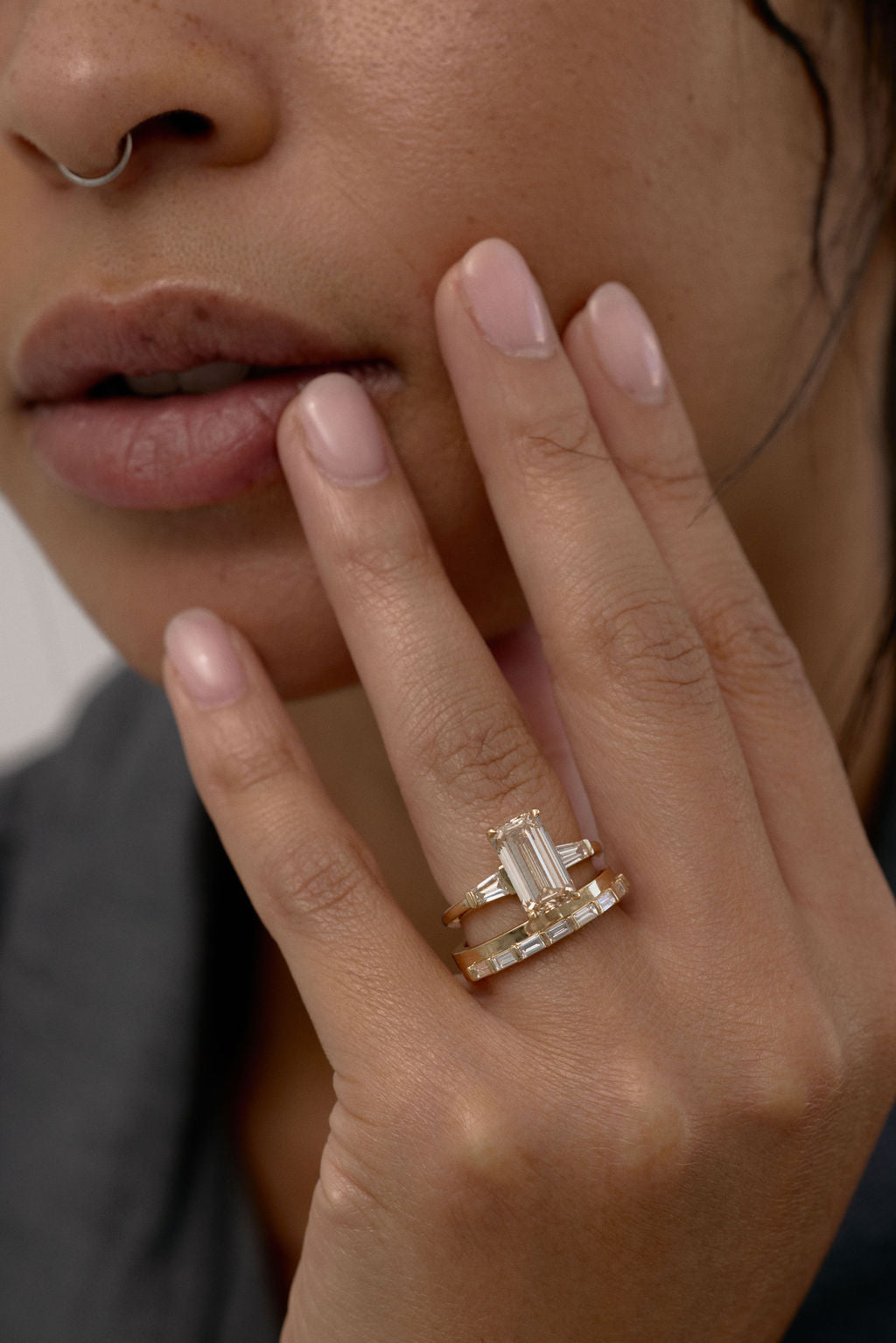 2 CT Round Halo & Pave Lab Grown Diamond Engagement Ring