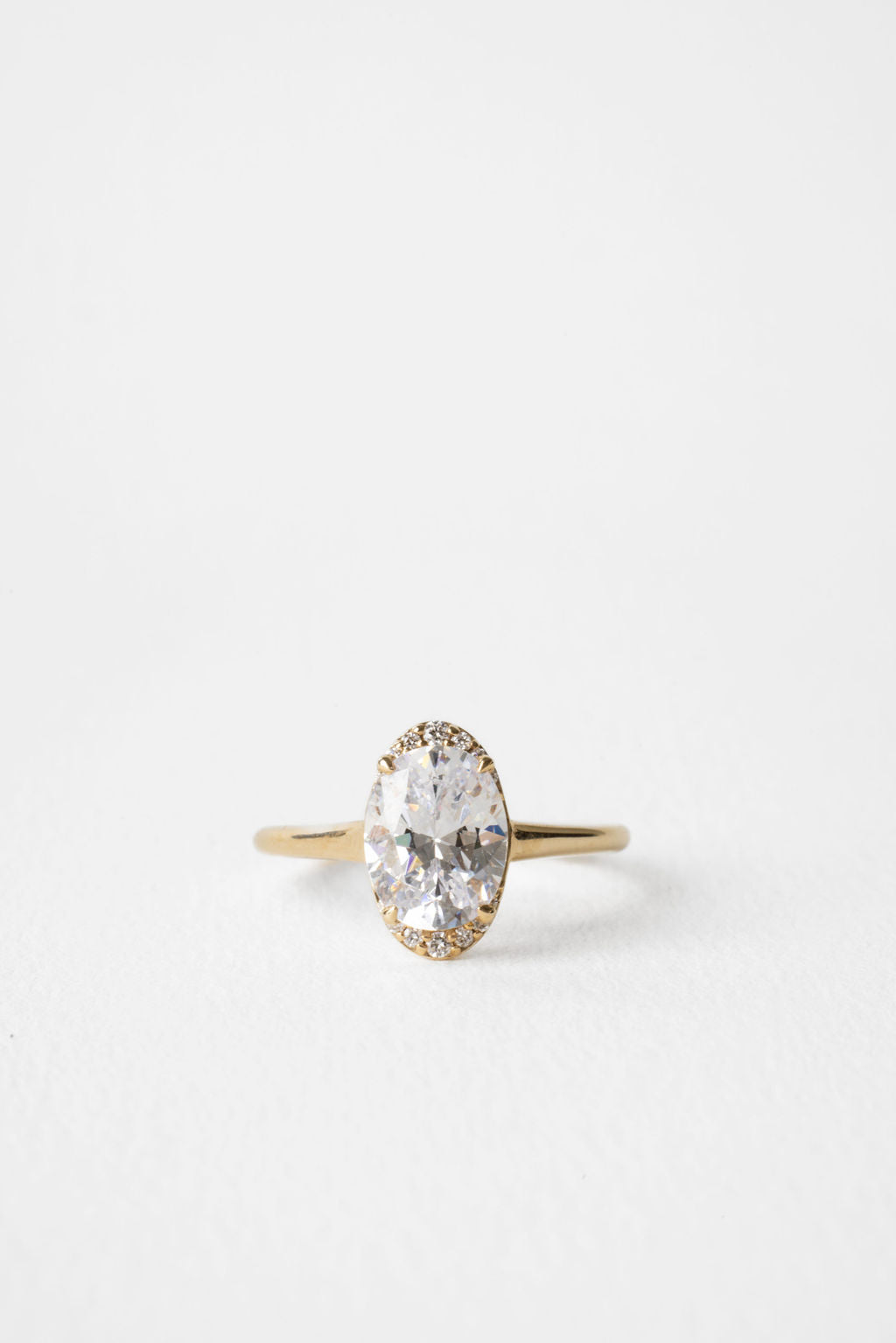 2 CT Round Halo & Pave Lab Grown Diamond Engagement Ring