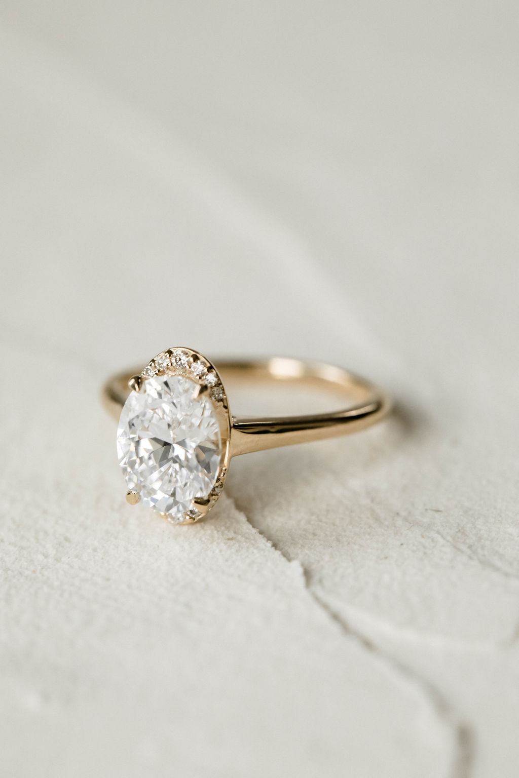 2 CT Round Halo & Pave Lab Grown Diamond Engagement Ring