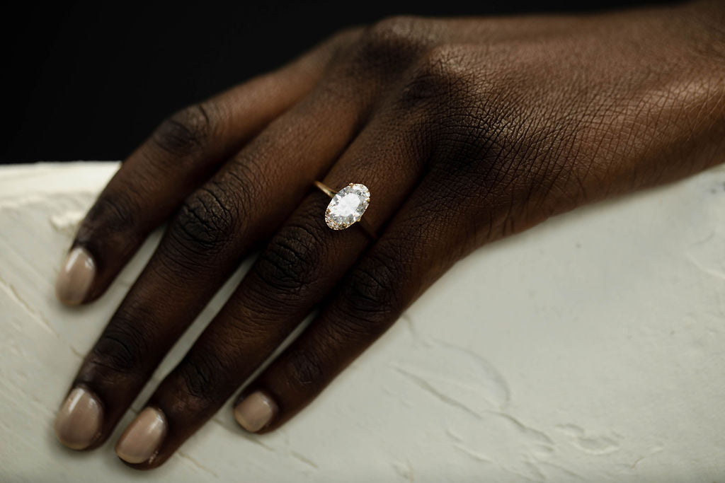 2 CT Round Halo & Pave Lab Grown Diamond Engagement Ring