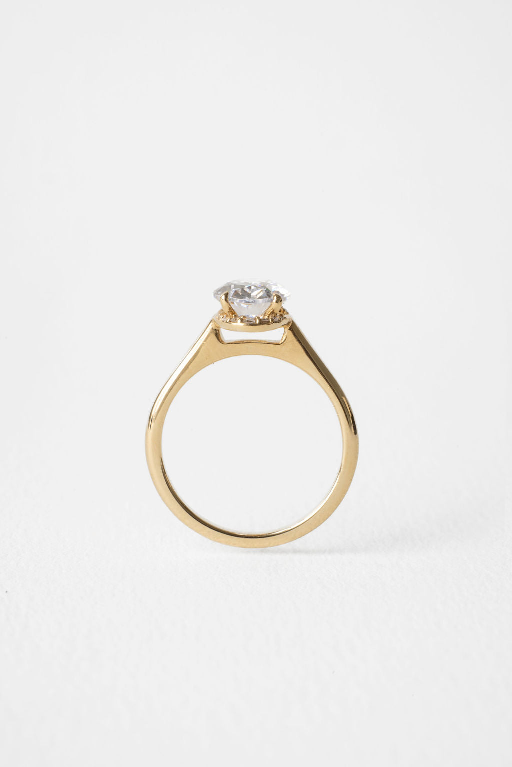 2 CT Round Halo & Pave Lab Grown Diamond Engagement Ring