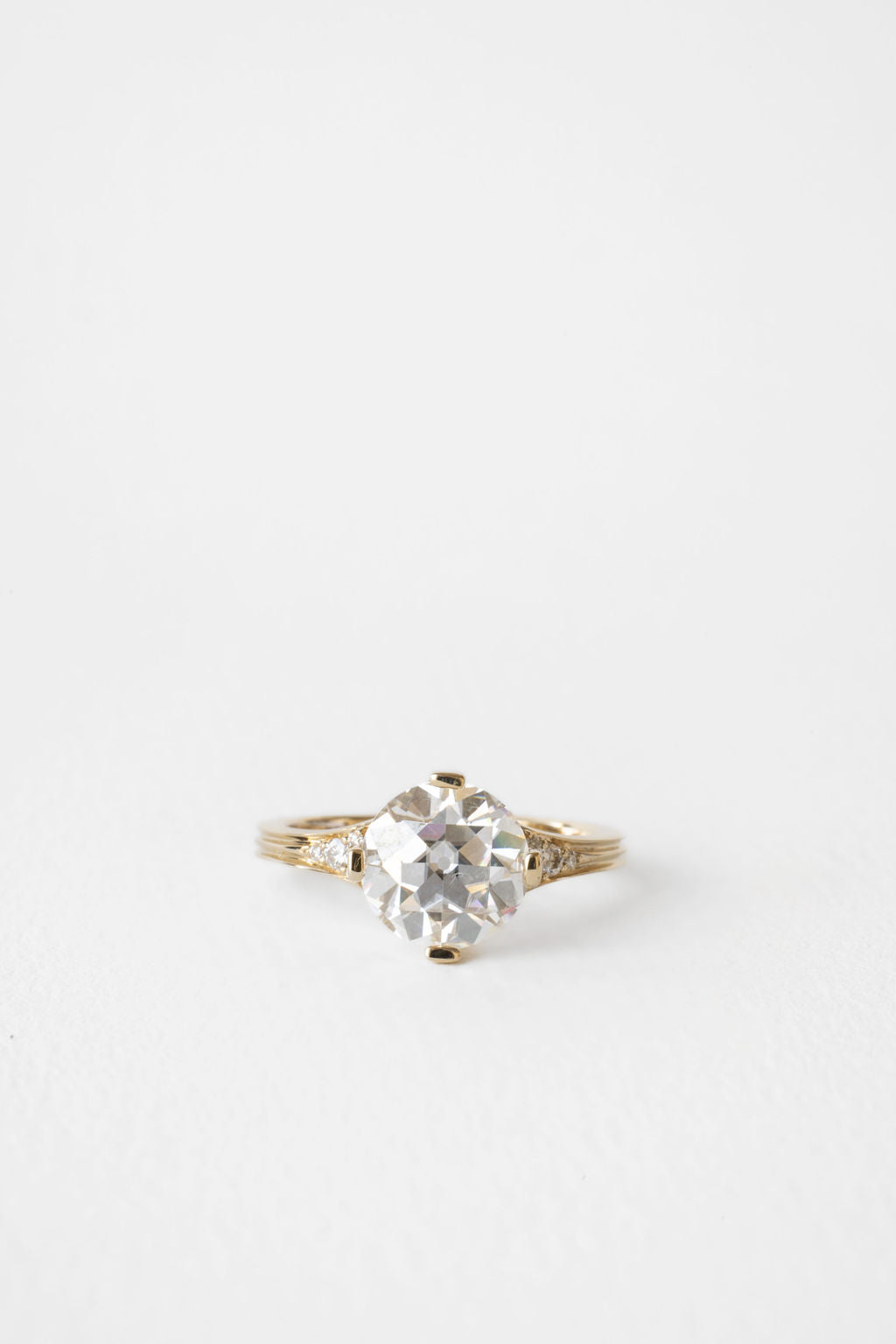 2 CT Round Halo & Pave Lab Grown Diamond Engagement Ring
