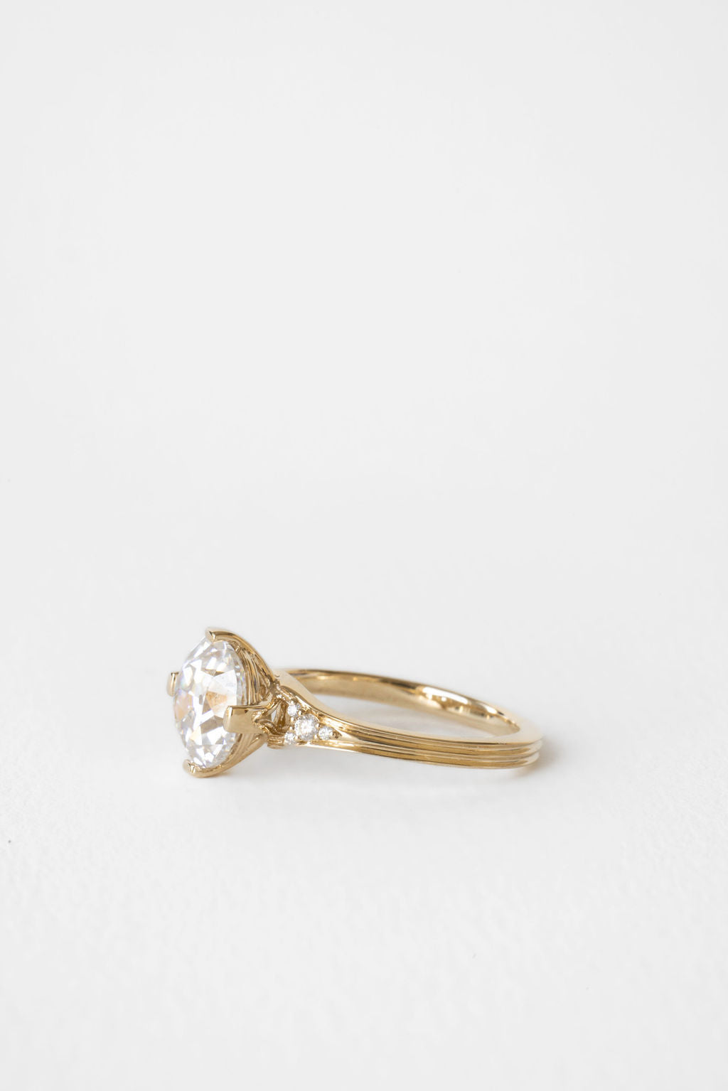 2 CT Round Halo & Pave Lab Grown Diamond Engagement Ring