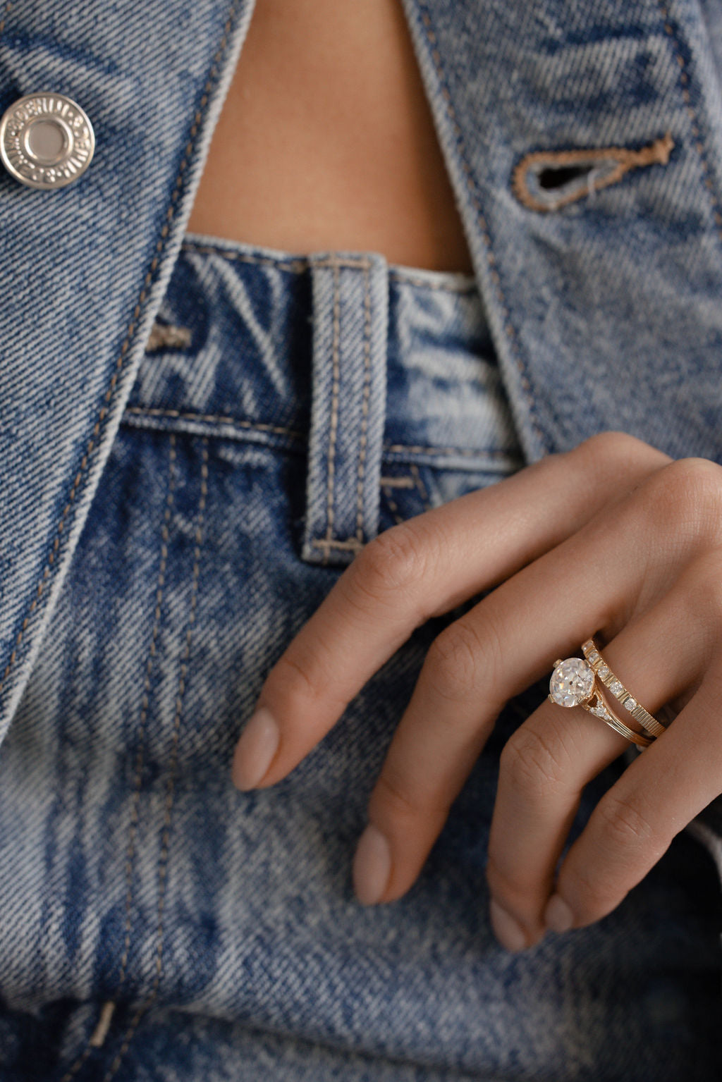 2 CT Round Halo & Pave Lab Grown Diamond Engagement Ring