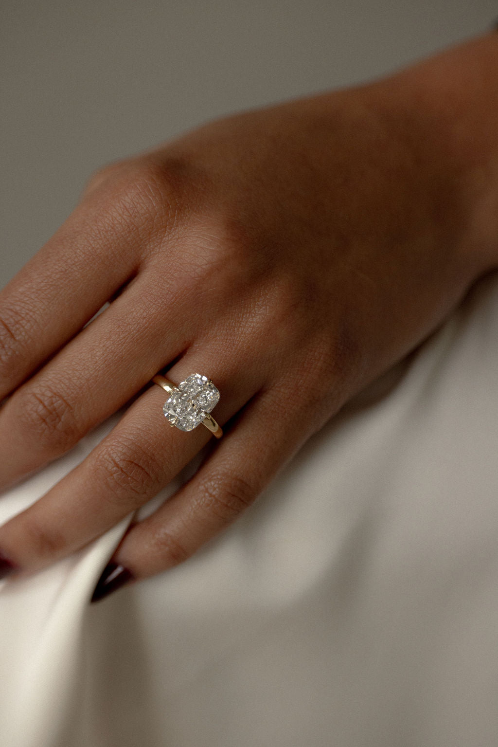 2 CT Round Halo & Pave Lab Grown Diamond Engagement Ring
