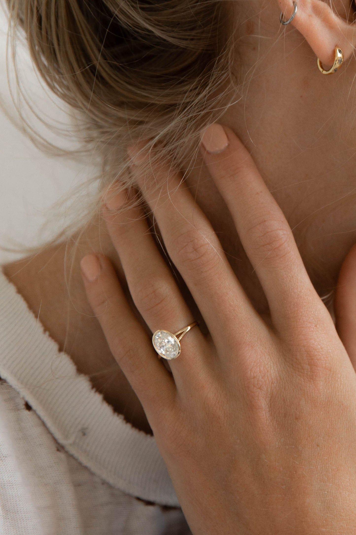 2 CT Round Halo & Pave Lab Grown Diamond Engagement Ring