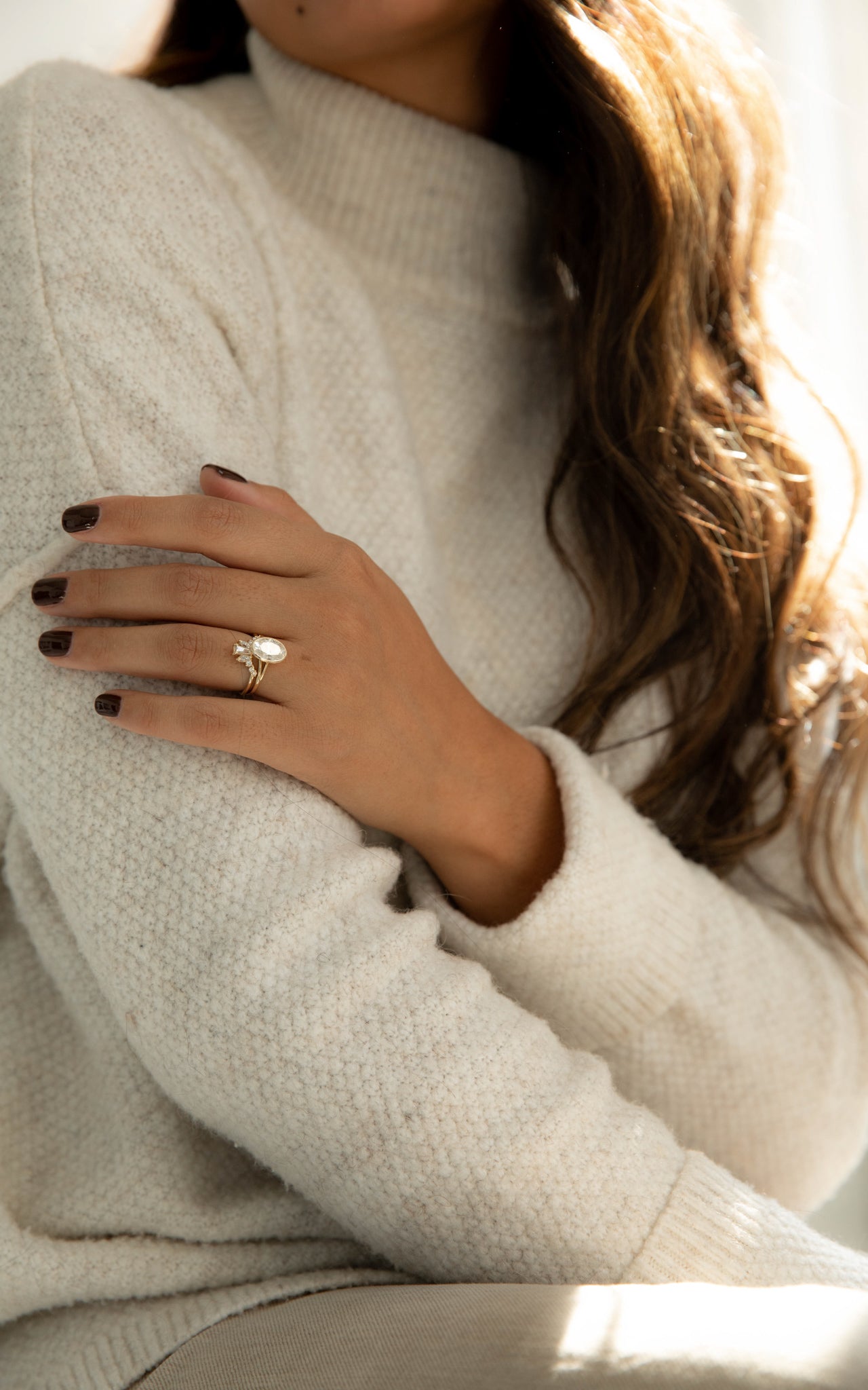 2 CT Round Halo & Pave Lab Grown Diamond Engagement Ring