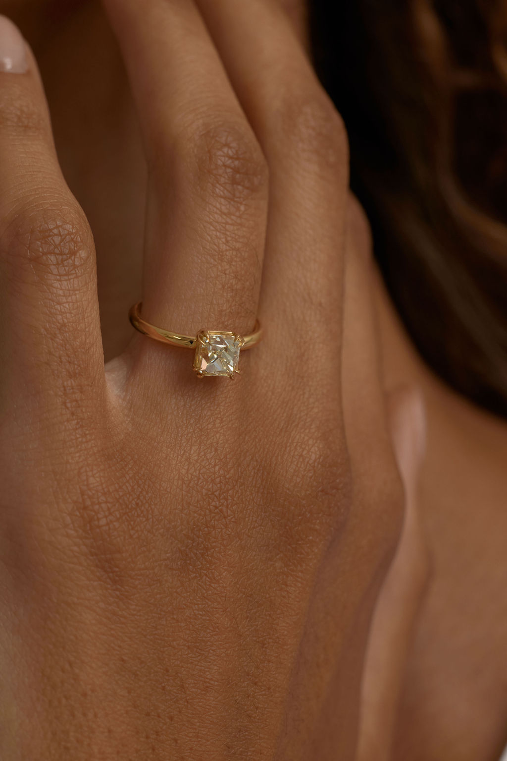 2 CT Round Halo & Pave Lab Grown Diamond Engagement Ring