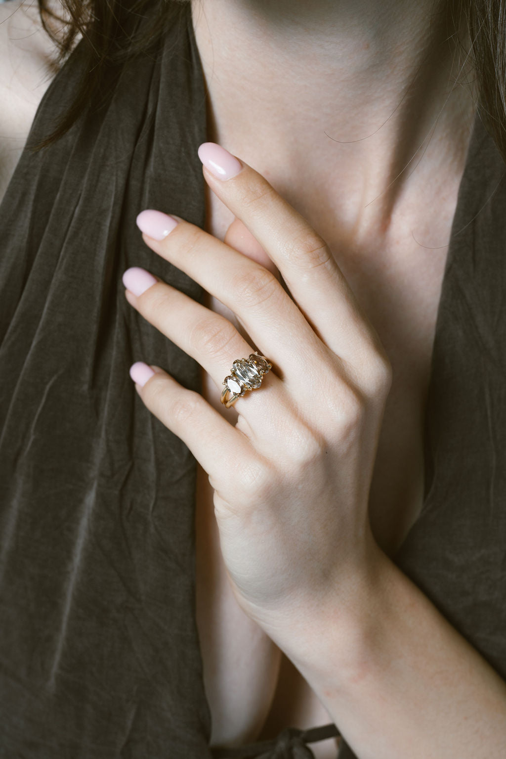 2 CT Round Halo & Pave Lab Grown Diamond Engagement Ring