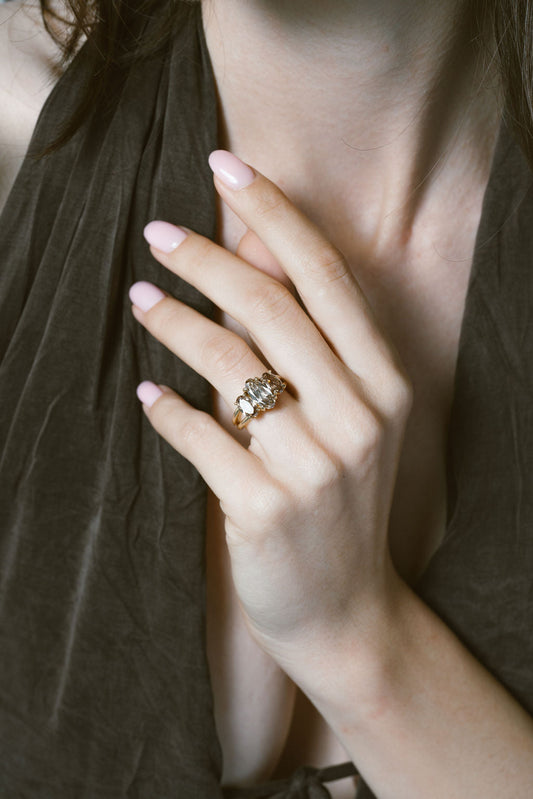 2 CT Round Halo & Pave Lab Grown Diamond Engagement Ring