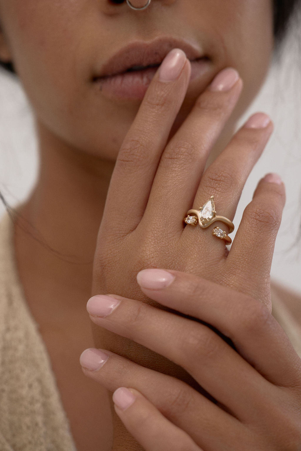2 CT Round Halo & Pave Lab Grown Diamond Engagement Ring