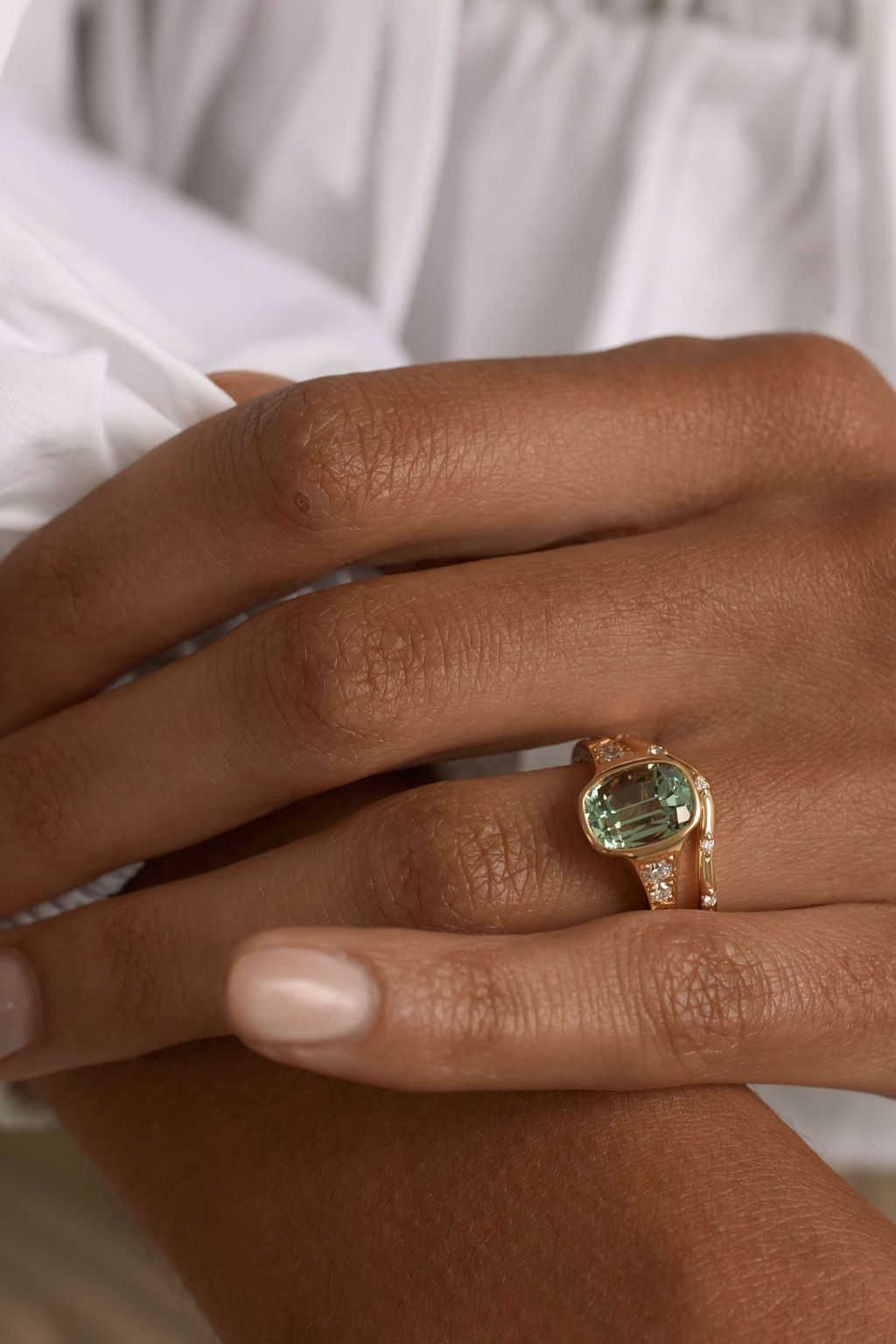 2 CT Round Halo & Pave Lab Grown Diamond Engagement Ring