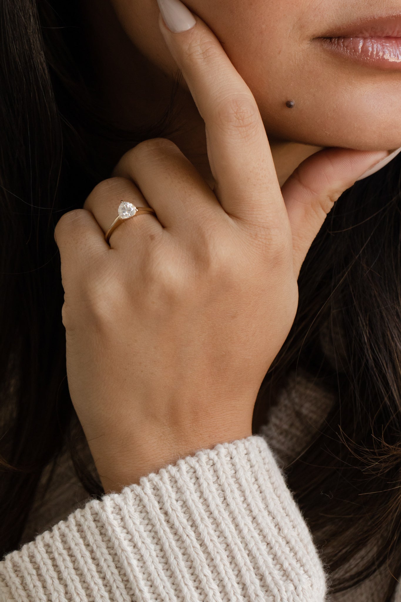 2 CT Round Halo & Pave Lab Grown Diamond Engagement Ring