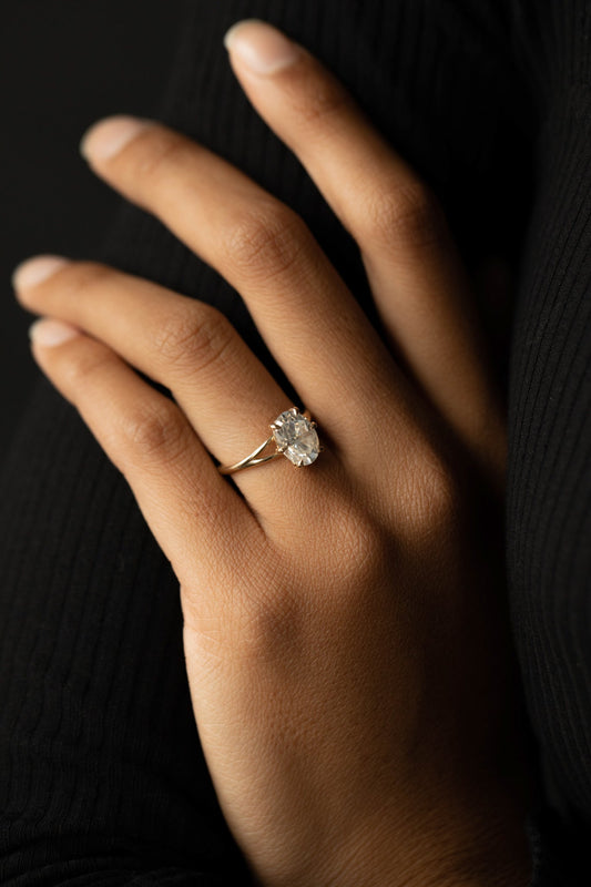 2 CT Round Halo & Pave Lab Grown Diamond Engagement Ring