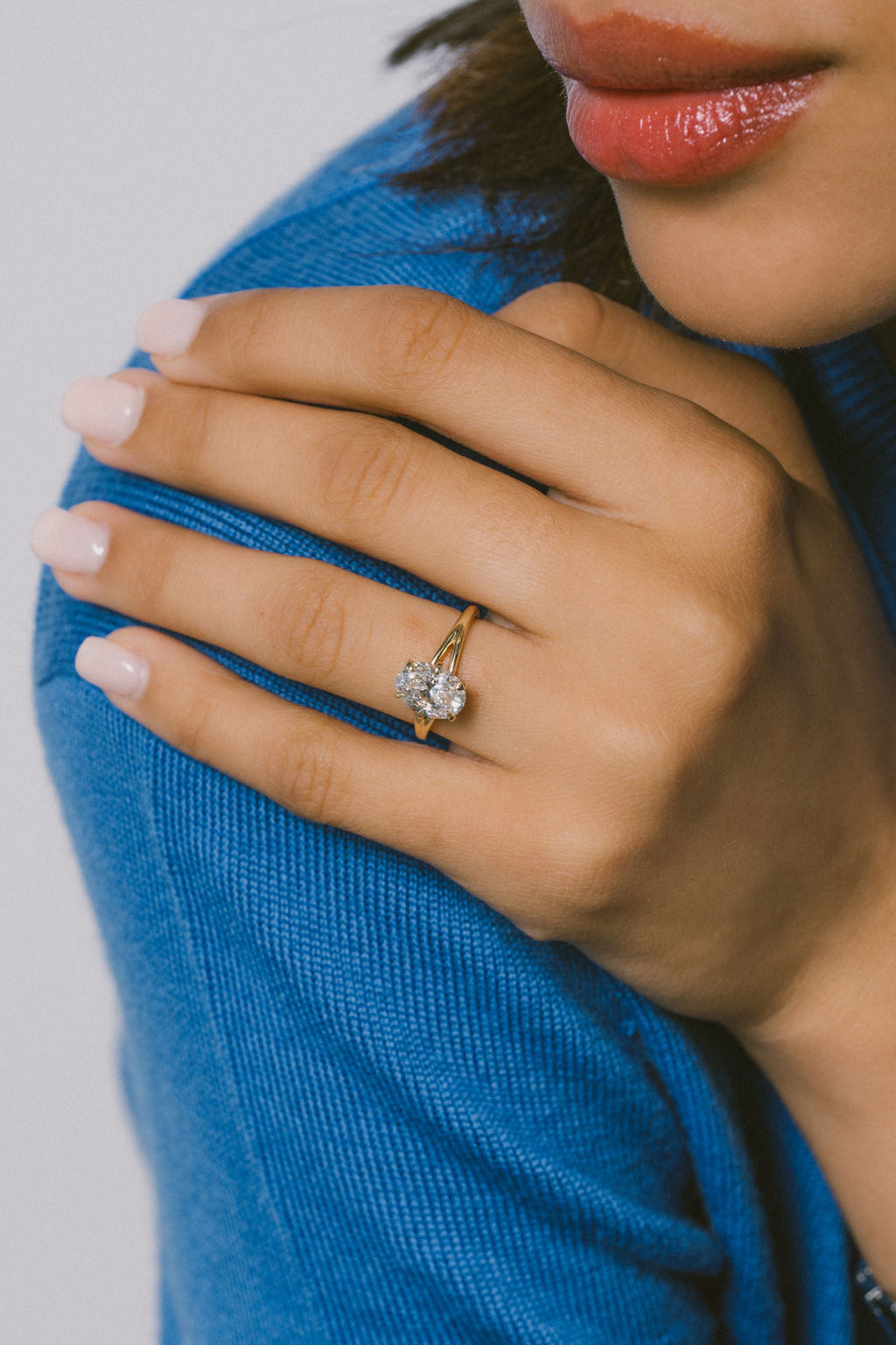 2 CT Round Halo & Pave Lab Grown Diamond Engagement Ring