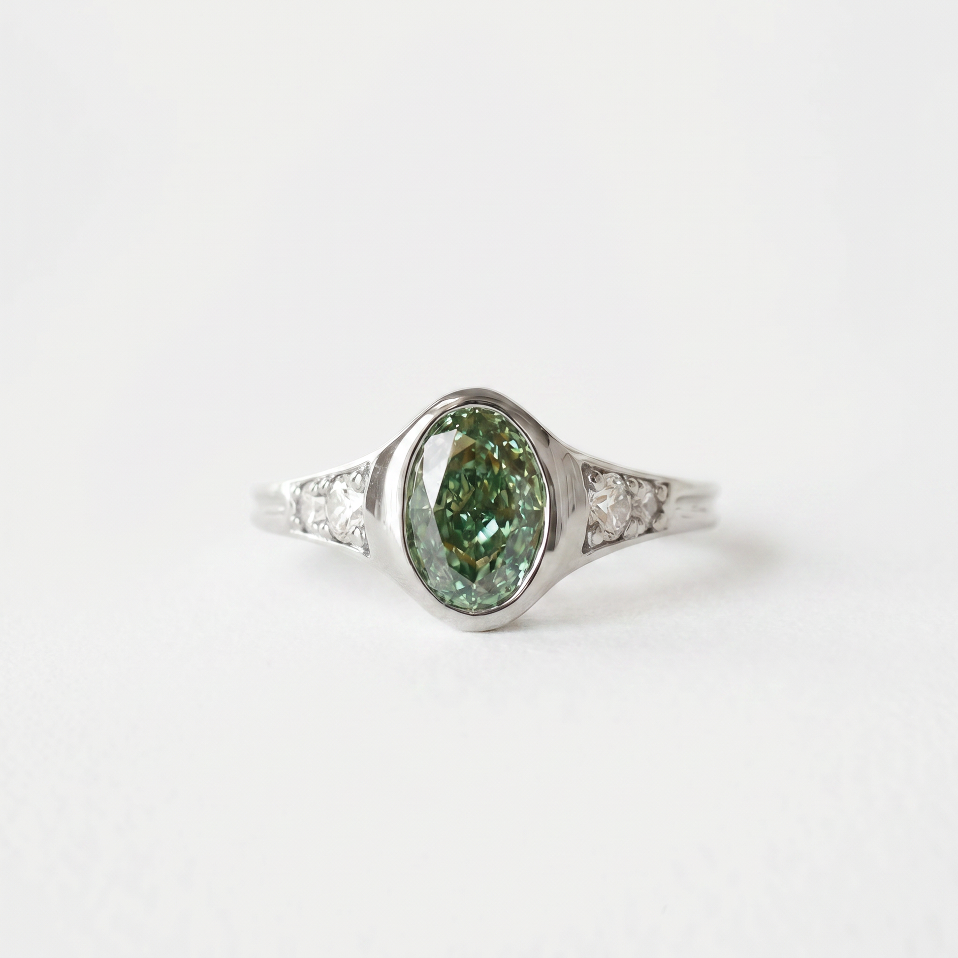2 CT Round Halo & Pave Lab Grown Diamond Engagement Ring