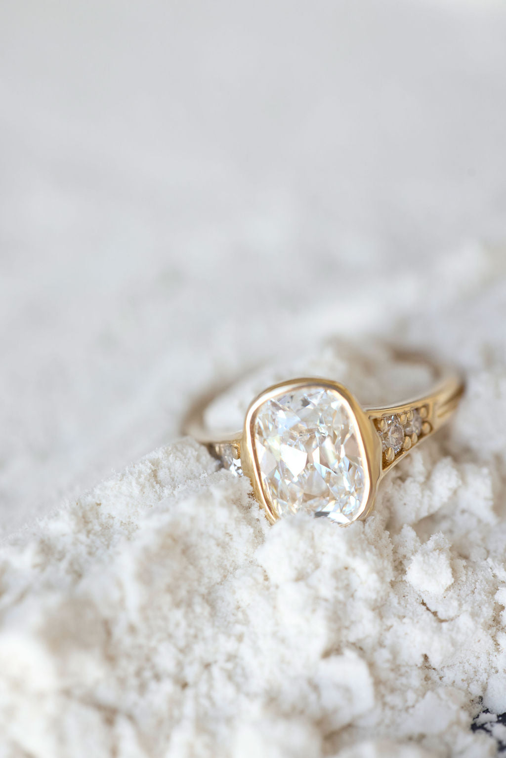 2 CT Round Halo & Pave Lab Grown Diamond Engagement Ring