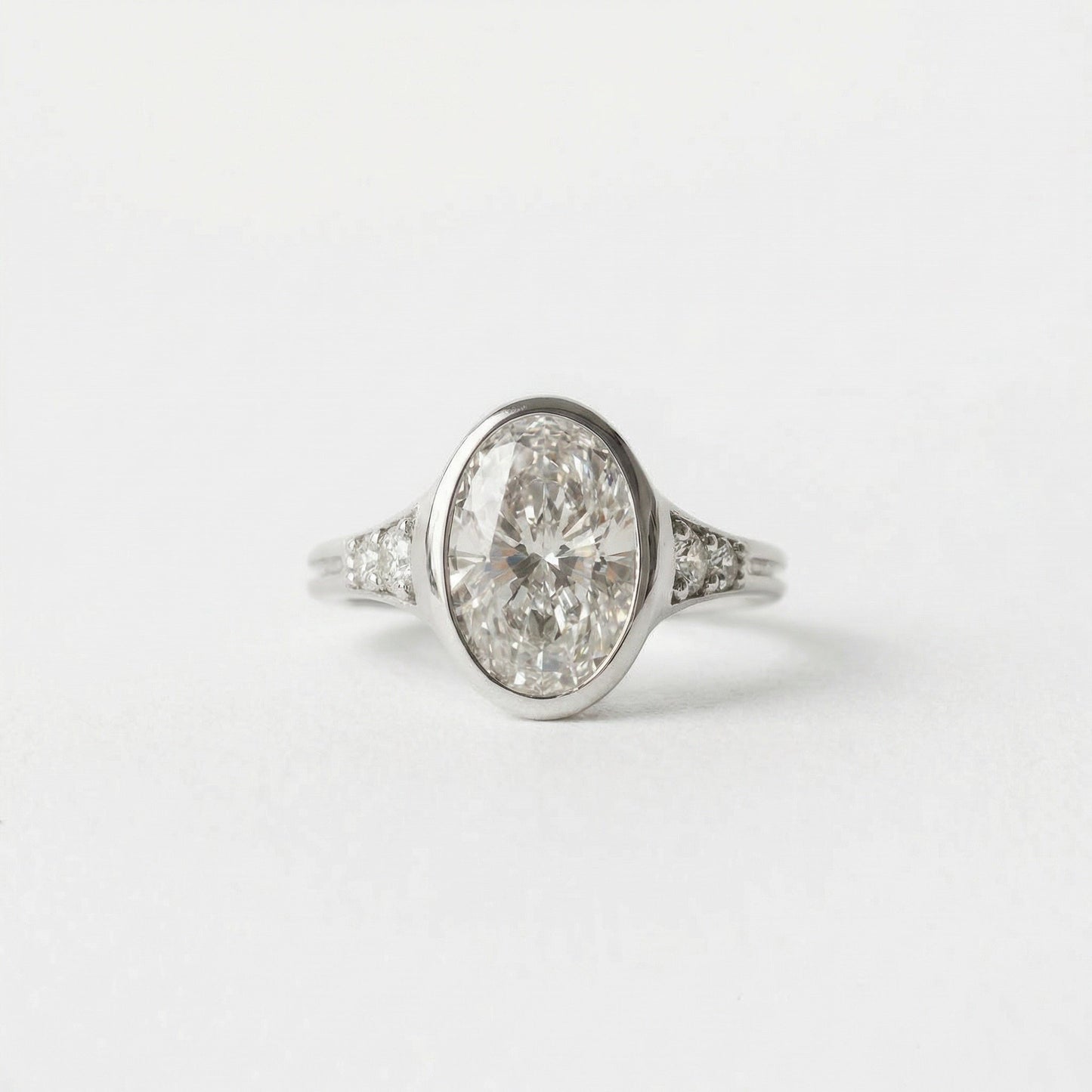 2 CT Round Halo & Pave Lab Grown Diamond Engagement Ring