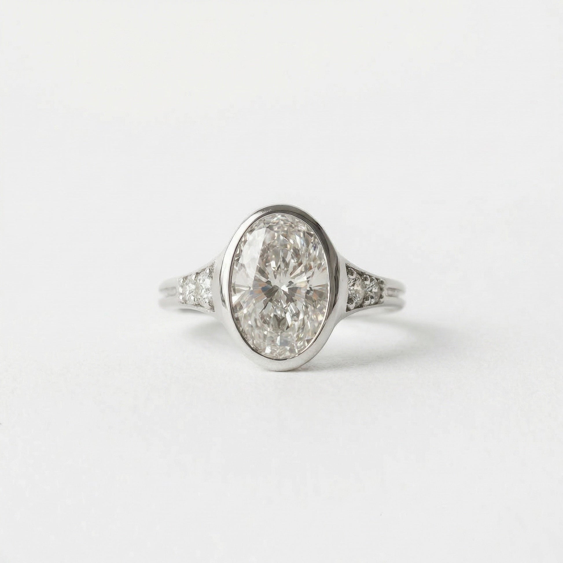 2 CT Round Halo & Pave Lab Grown Diamond Engagement Ring