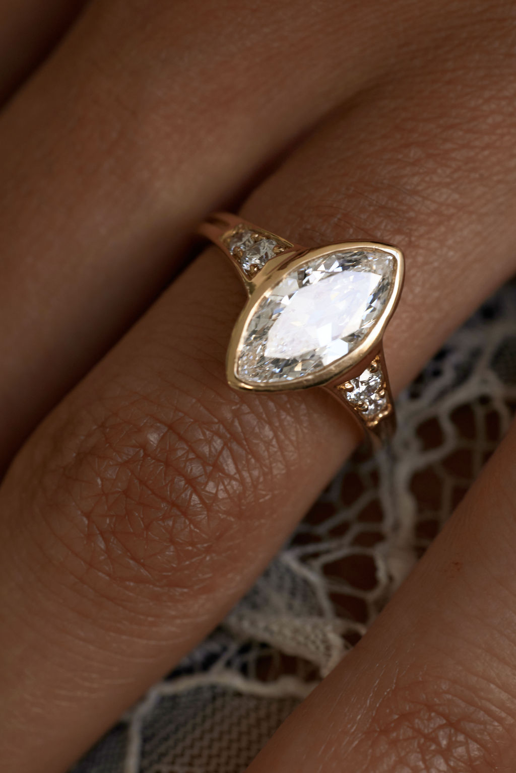 2 CT Round Halo & Pave Lab Grown Diamond Engagement Ring