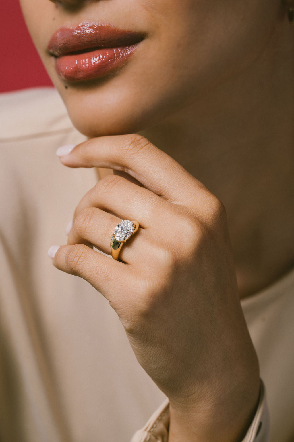 2 CT Round Halo & Pave Lab Grown Diamond Engagement Ring