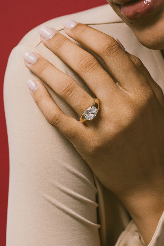 2 CT Round Halo & Pave Lab Grown Diamond Engagement Ring