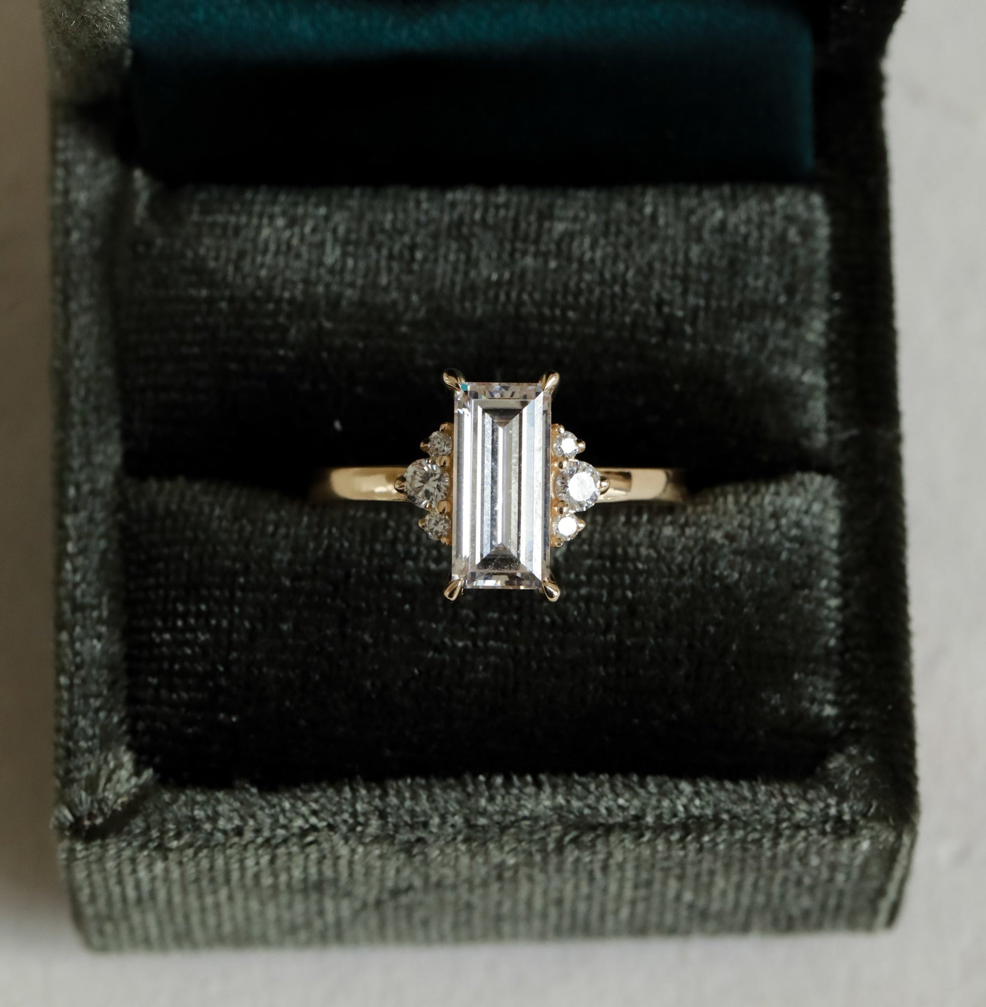 2 CT Round Halo & Pave Lab Grown Diamond Engagement Ring