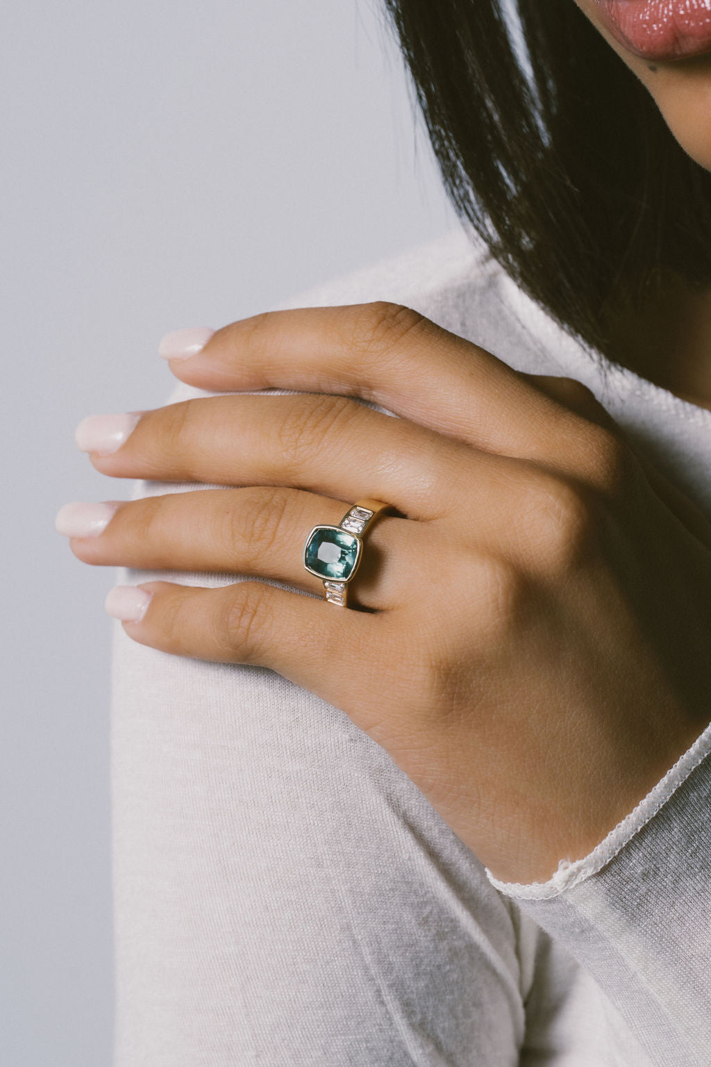 2 CT Round Halo & Pave Lab Grown Diamond Engagement Ring