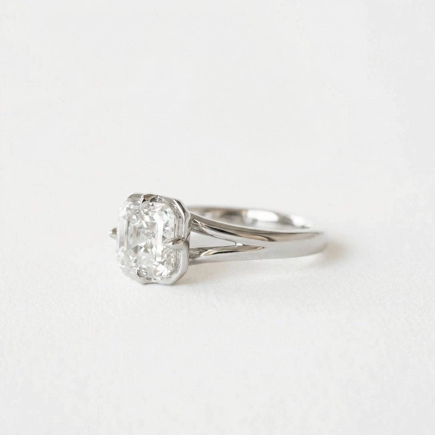 2 CT Round Halo & Pave Lab Grown Diamond Engagement Ring