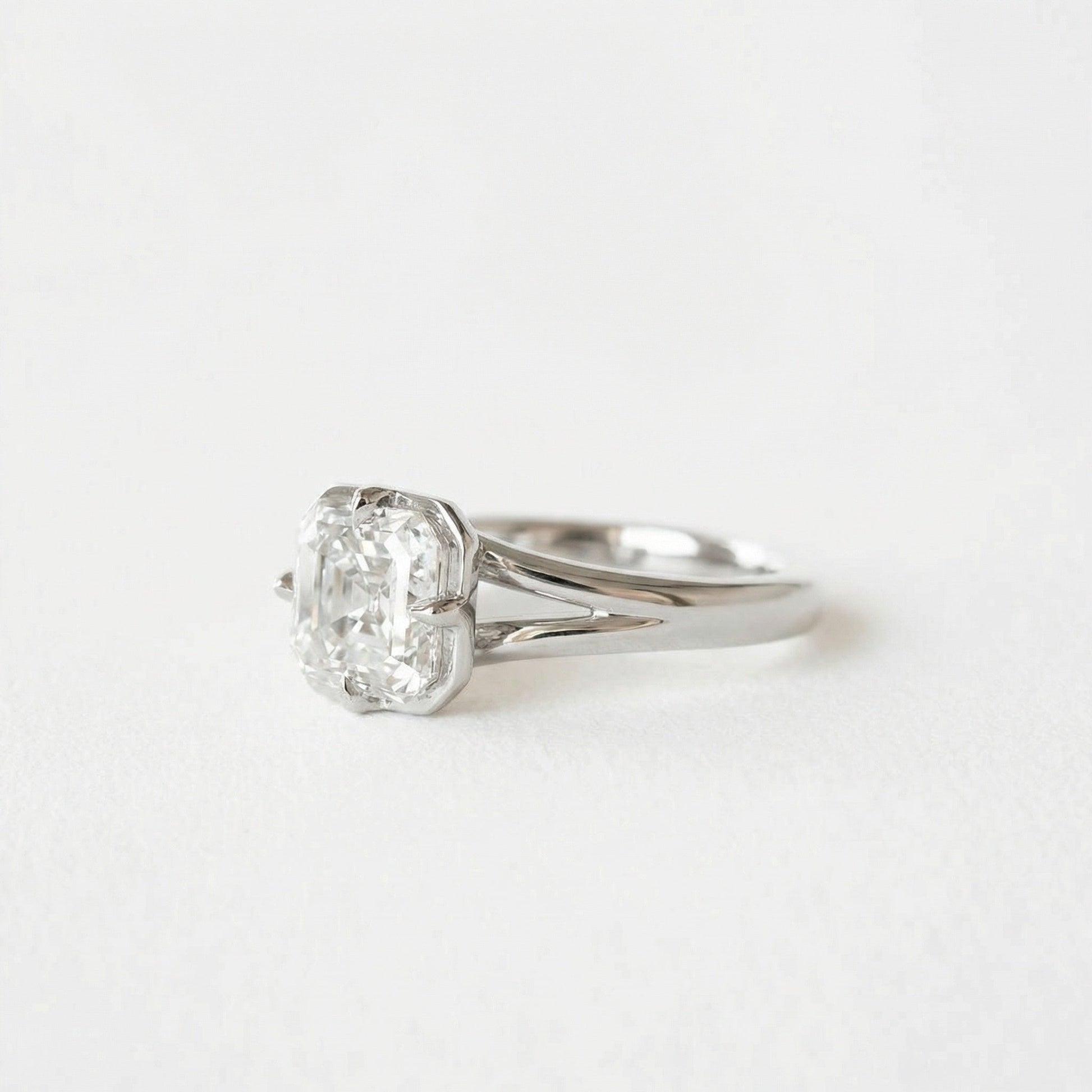 2 CT Round Halo & Pave Lab Grown Diamond Engagement Ring